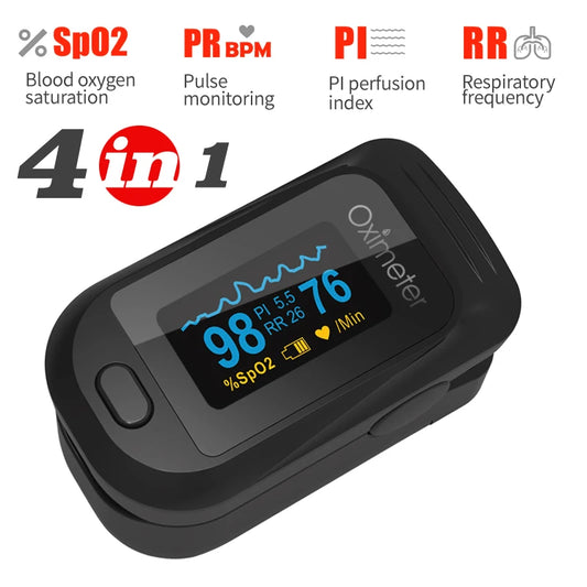 KIUZOU Finger Pulse Oximeter – OLED Blood Oxygen & Heart Rate Monitor