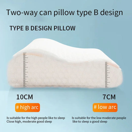1pc Memory Foam Water Cube Pillow – Anti-Snoring Neck Support with Temperature Sensing Core