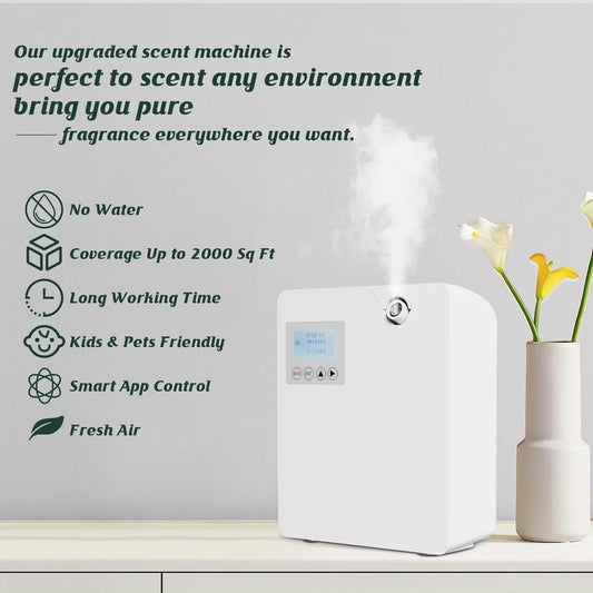 Smart Aroma Diffuser – App-Controlled Scenting Device for Home, Hotel & Office Aromatherapy