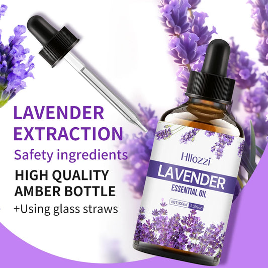 Lavender Essential Oil – Moisturizing Massage Oil for Facial & Body Skincare