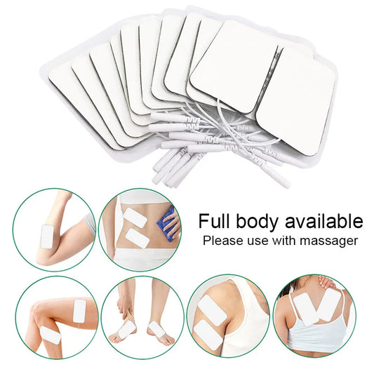10/20PCS Self-Adhesive Electrode Pads – Replacement Gel Pads for TENS Digital Therapy Machines