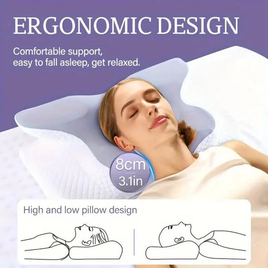 Butterfly-Shaped Memory Foam Neck Pillow