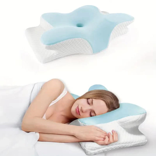 Butterfly-Shaped Memory Foam Neck Pillow