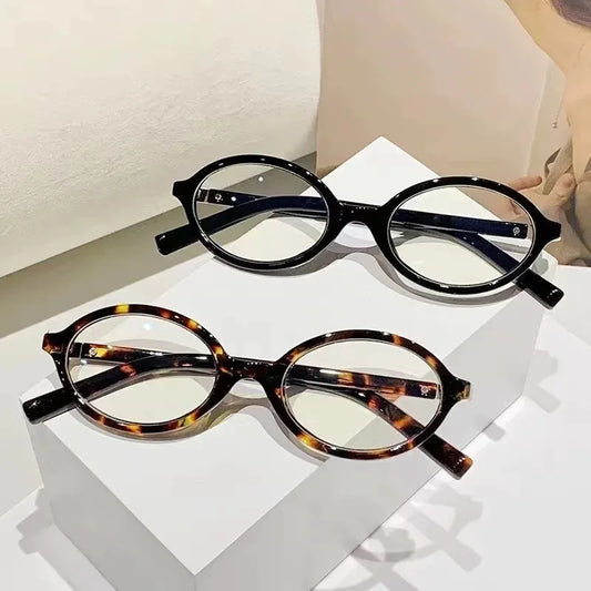 Oval Anti-Blue Light Blocking Glasses – Women's Clear Anti-Radiation Eyewear