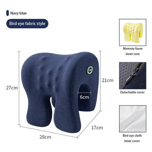Neck Support Office Rest Lunch Break Pillow – Memory Foam Nap Pillow for Travel & Desk Use