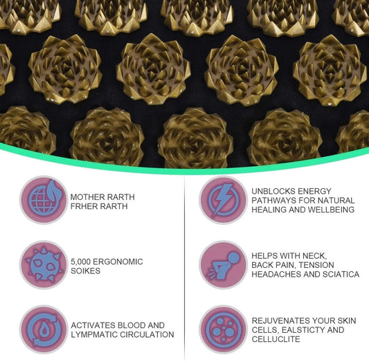 Acupressure Yoga Mat & Kuznetsov Applicator