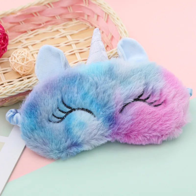 Cartoon Unicorn Sleeping Mask – Cute Anime Eye Shade for Kids, Travel & Party Gifts - Image 5