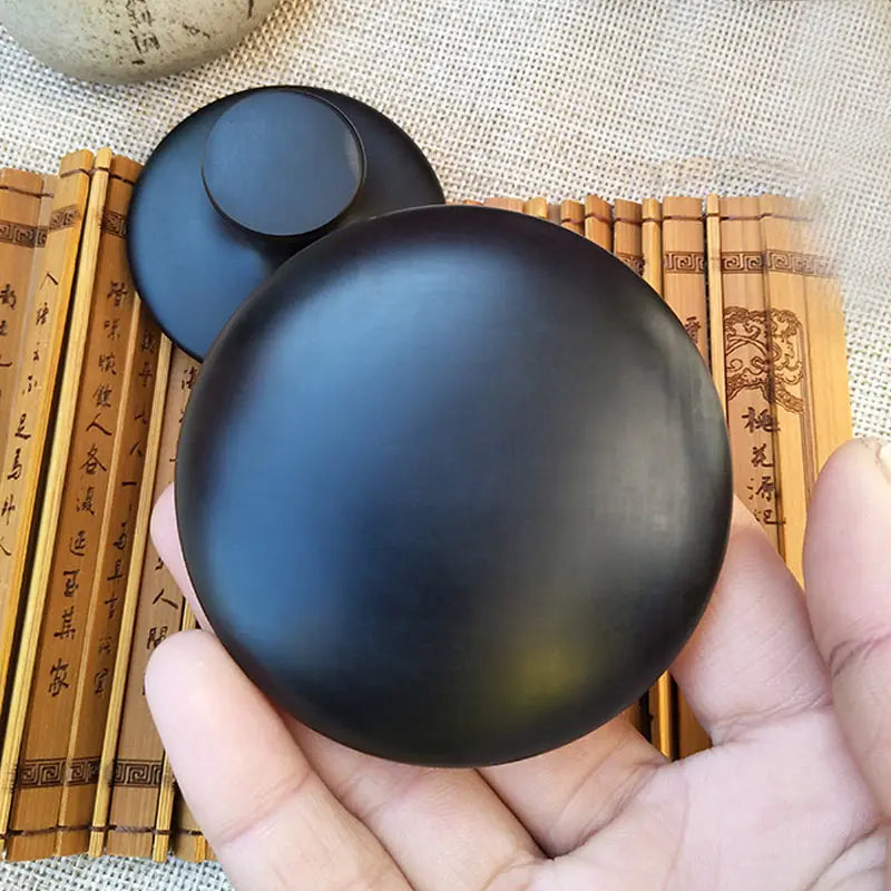 Smooth Mushroom-Shaped Lava Basalt Stone – Hot Stone for Facial & Body Massage Therapy - Image 5