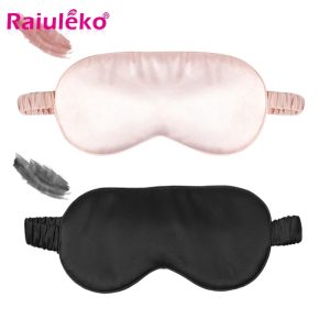 100% Pure Silk Double-Sided Eye Mask – Luxury Sleep Shade for Light Blocking & Comfort