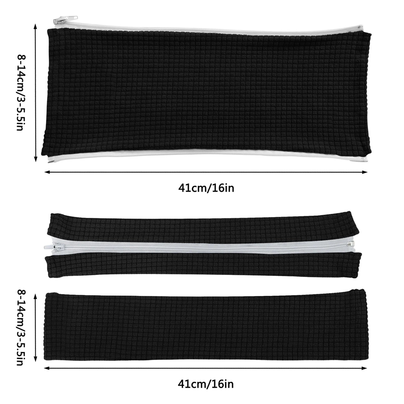 Universal Elastic Armrest Covers – Solid Color, Washable & Dustproof (1 Pair) - Image 2