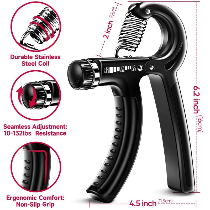 Adjustable Grip Strength Trainer – 5–60Kg Hand & Finger Exerciser for Muscle Building & Recovery - Image 2