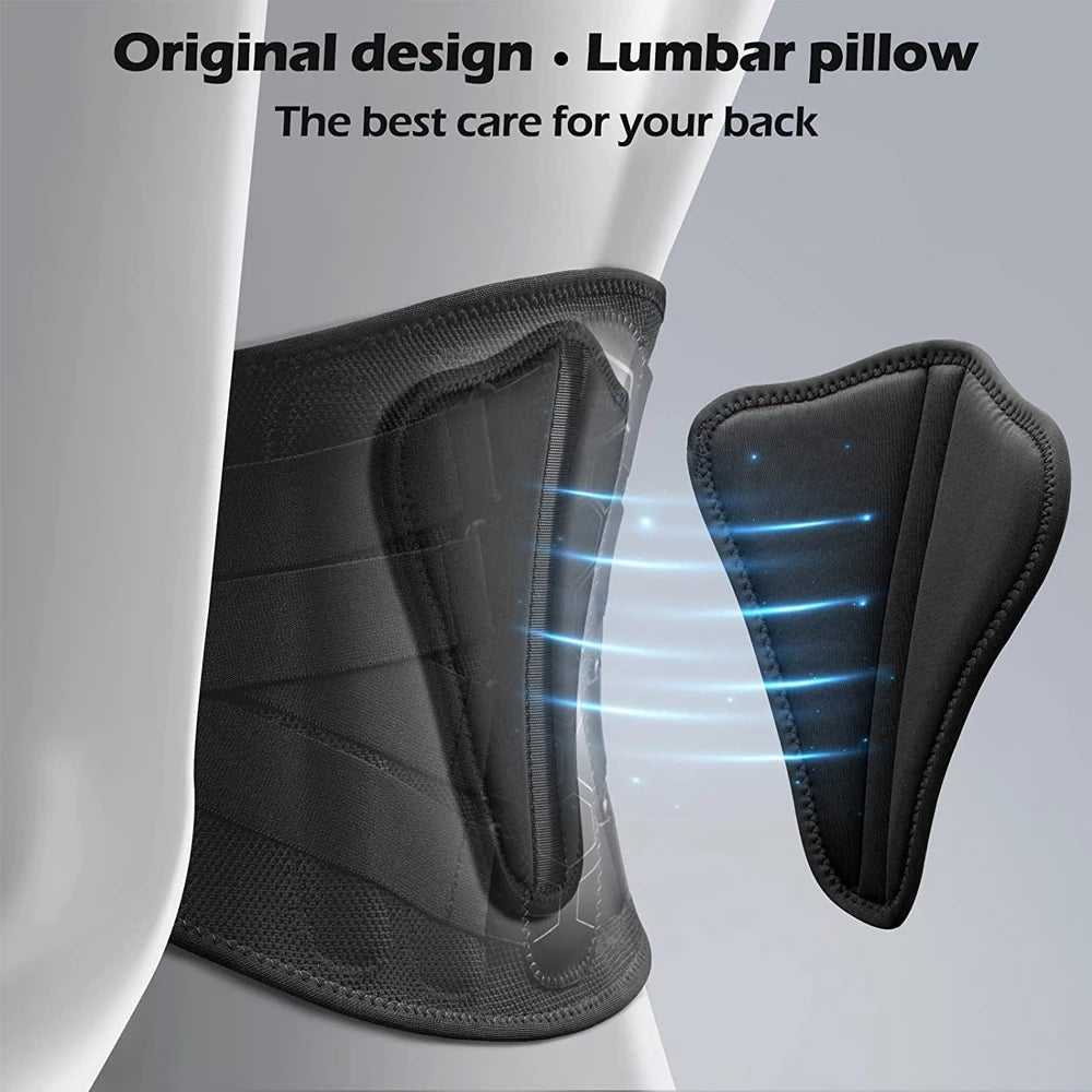 Back Brace for Lower Back Pain – Lightweight Lumbar Support Belt with Soft Pad for Sciatica, Herniated Disc & Scoliosis - Image 2