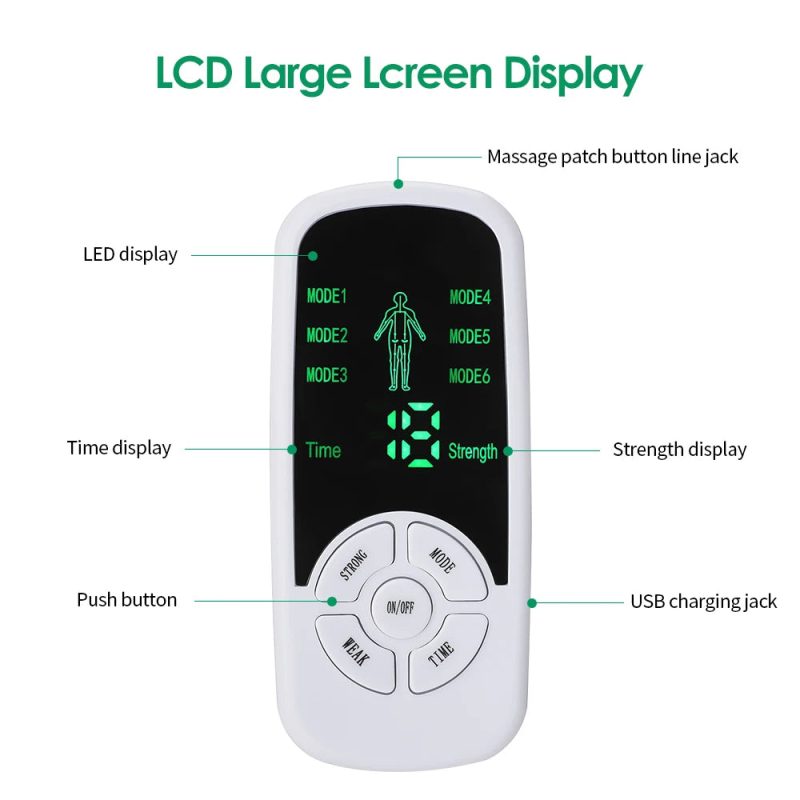 EMS Pulse Electric Muscle Stimulator – Digital TENS Physiotherapy Massager - Image 6