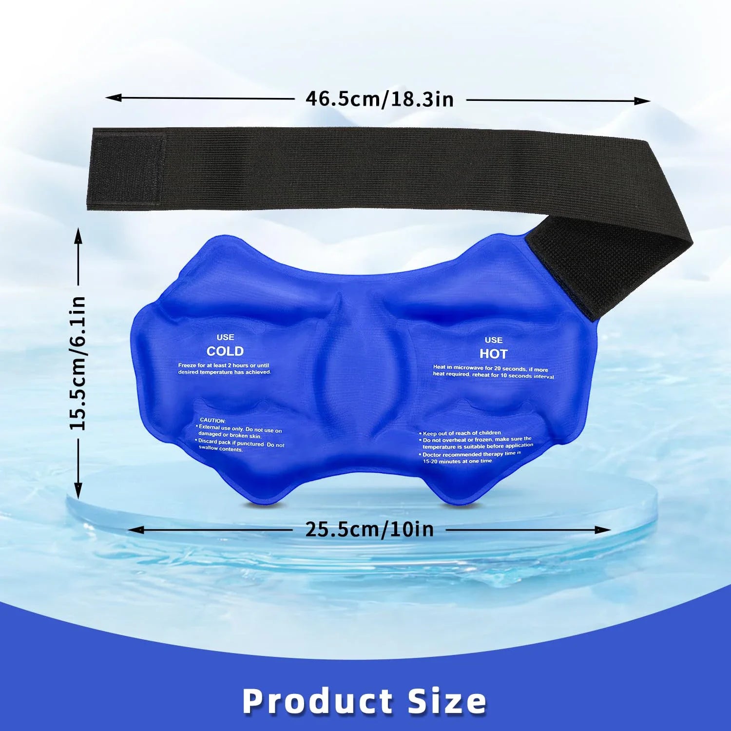 Ankle Brace Ice Pack Wrap – Reusable Hot & Cold Therapy Gel Support for Pain Relief & Sprains - Image 3