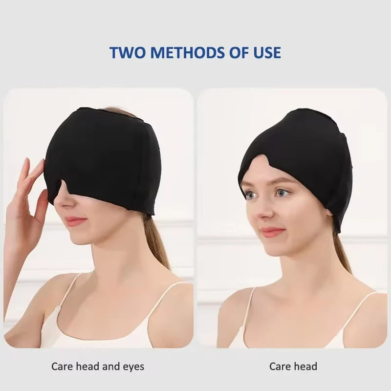 Reusable Migraine Relief Mask – Dual Hot & Cold Gel Compress for Headache & Migraine Soothing - Image 4