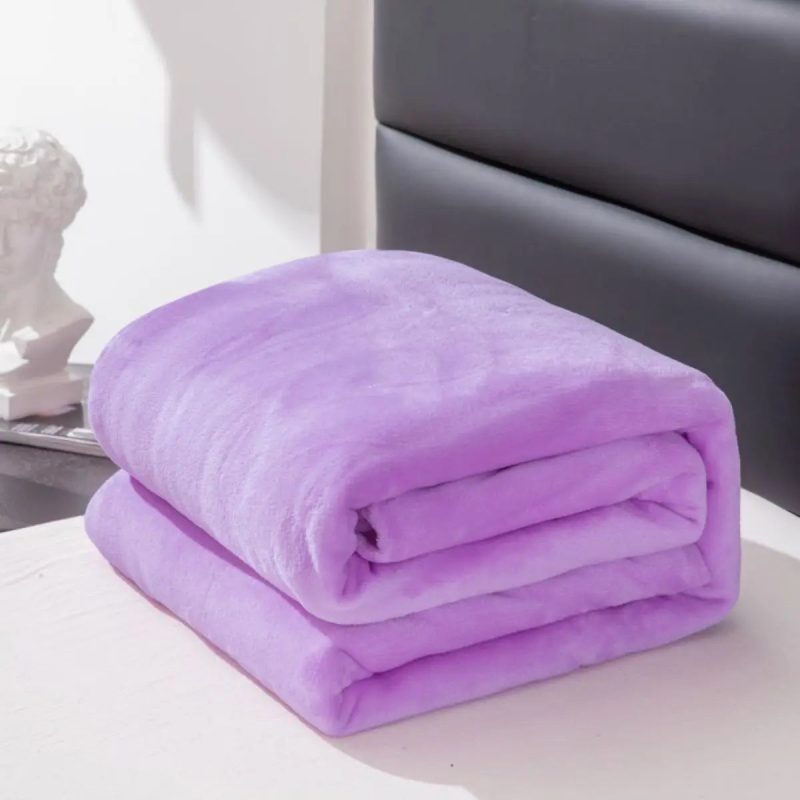 1PC Simple Plush Blanket – Thickened, Warm & Multifunctional Farley Fabric Cover - Image 14