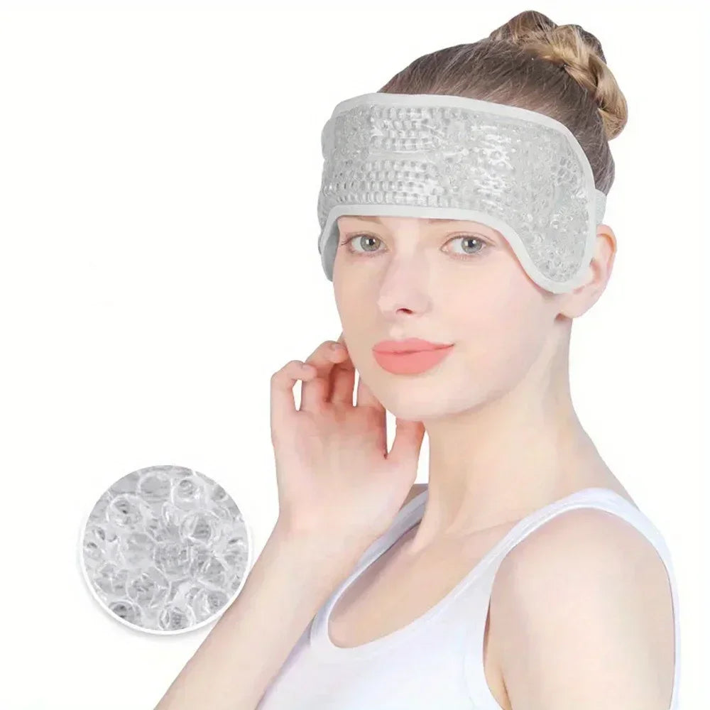 Hot/Cold Gel Bead Migraine Wrap – Ice Pack for Headache & Stress Relief - Image 4