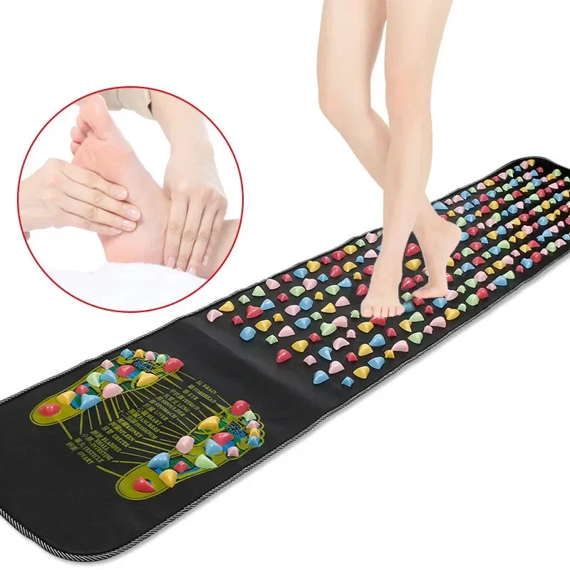 Massage Cushion & Cobblestone Foot Pad
