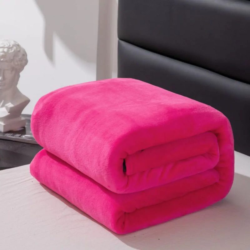 1PC Simple Plush Blanket – Thickened, Warm & Multifunctional Farley Fabric Cover - Image 13