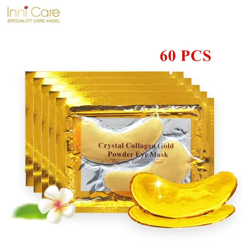 InniCare Crystal Collagen Gold Eye Mask – 50/60/80/100 Pcs - Image 8