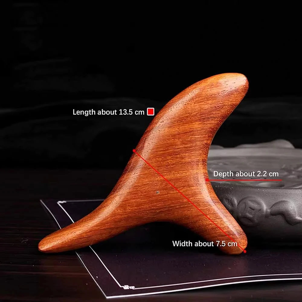 Wooden Trigger Point Massage Tool – Gua Sha for Neck, Foot & Full Body - Image 2