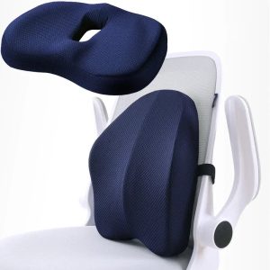 Orthopedic Memory Foam Cushion Set – Full Support for Coccyx, Lumbar & Hips
