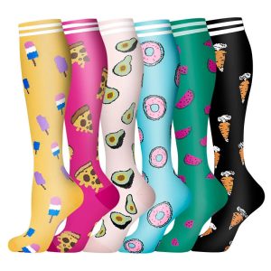 1 PCS Unisex Compression Stockings – Medical & Athletic Support for Edema, Diabetes, Varicose Veins, and Sports