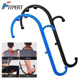Back, Neck, and Foot Massager Hook Cane – Trigger Point & Fibromyalgia Pain Relief Tool with Self-Massage & Back Scratcher