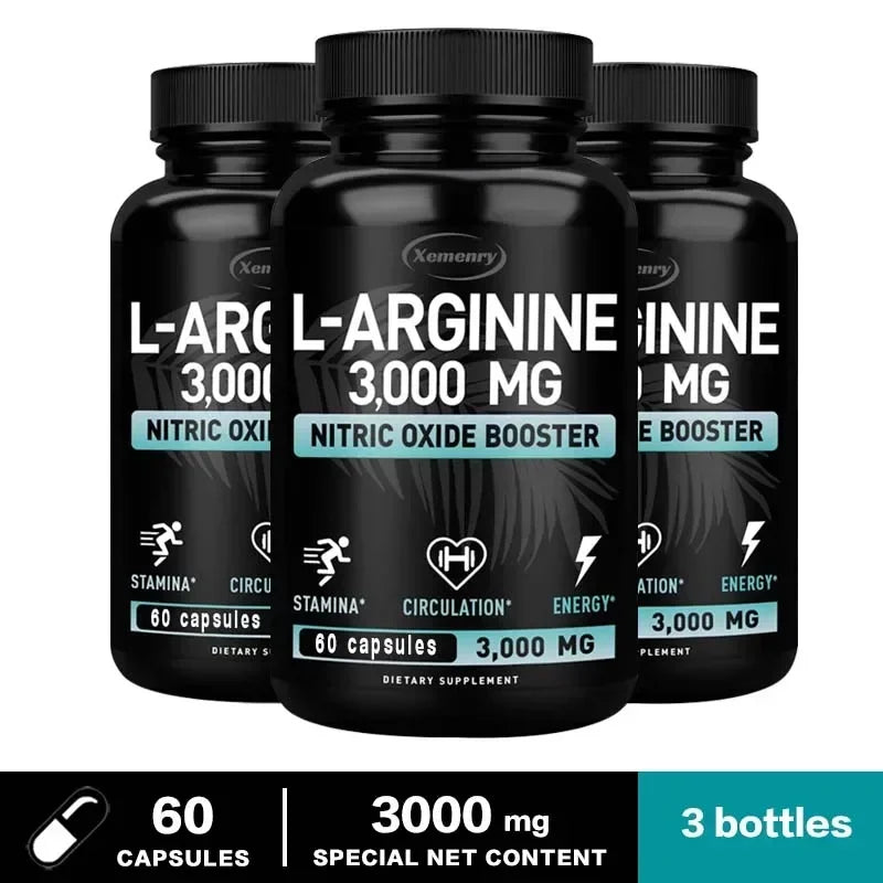 L-Arginine Supplement – Boost Energy, Strength & Endurance for Peak Performance - Image 7