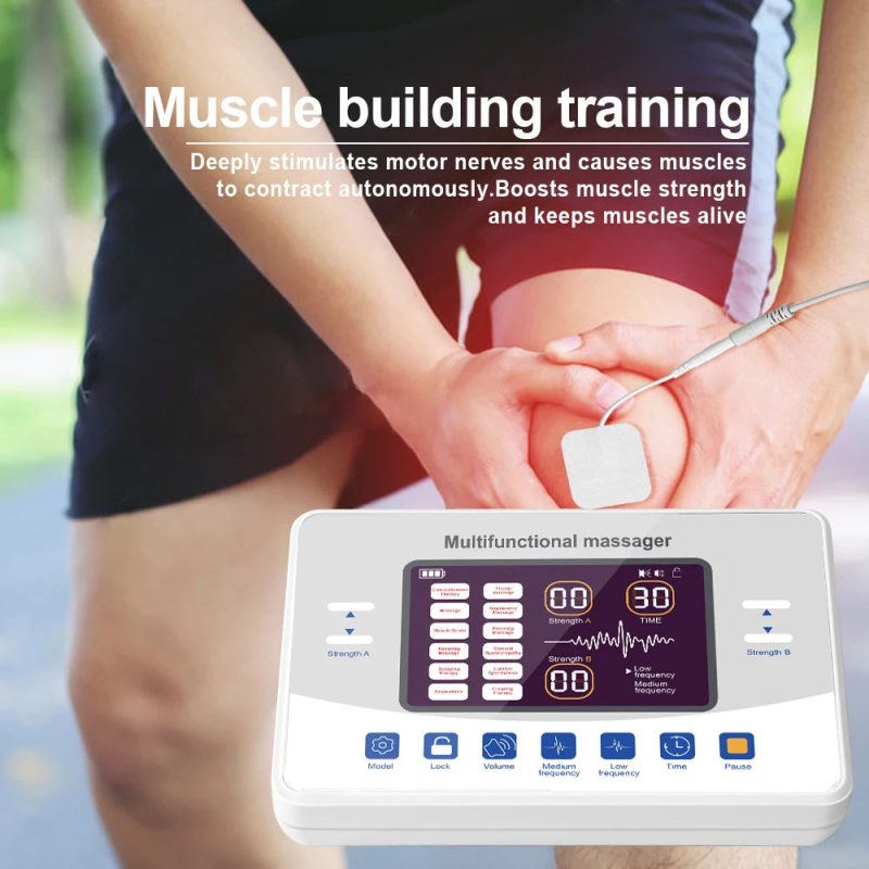 12-Mode TENS EMS Therapy Device – Electric Pulse Massager for Muscle Relaxation - Image 4