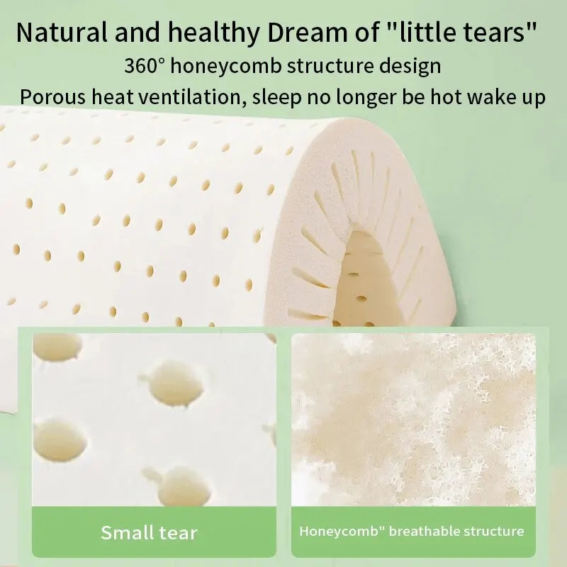 Thai Natural Latex Pillow – Cervical Memory Pillow for Adults & Home Use - Image 6