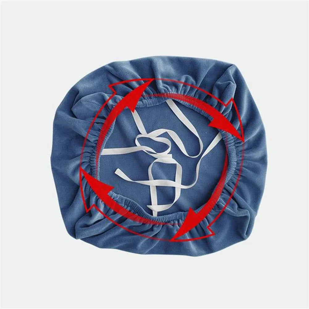 Stretch Velvet Office Chair Cover – Universal Elastic Seat Protector - Image 5