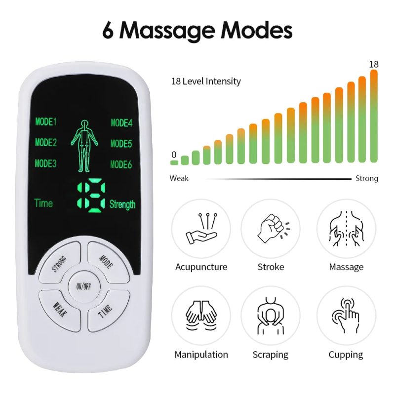 EMS Pulse Electric Muscle Stimulator – Digital TENS Physiotherapy Massager - Image 5