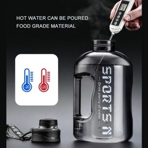 1.7L/2.7L Large Capacity Sports Water Bottle – Portable Gym & Outdoor Hydration Jug