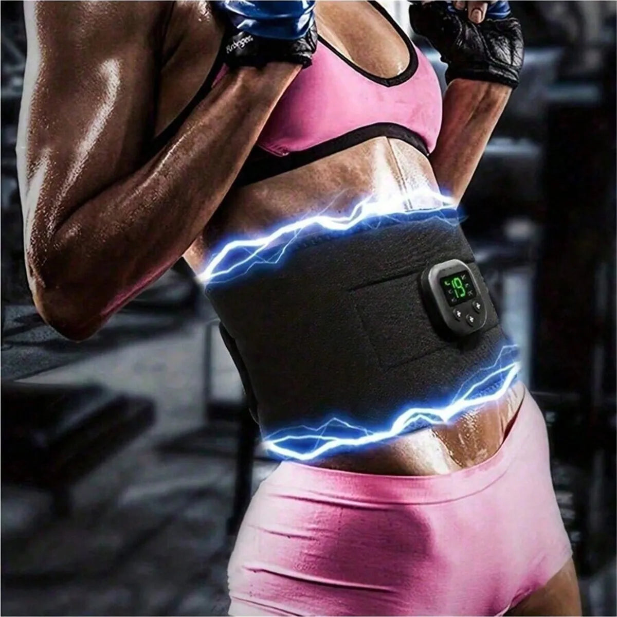 Waist Massager Portable USB Charging – Electric Body Shaping Belt for Waist, Arm, Hip, and Leg Training