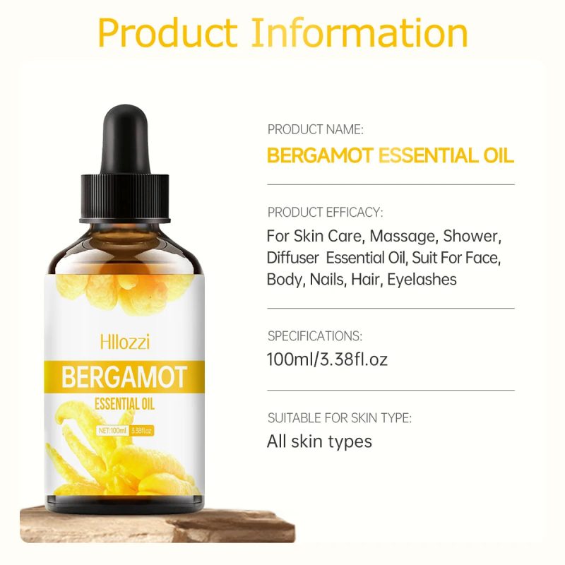 Bergamot Essential Oil – Premium Oil for Hair Care, Skin, Massage, Diffusers & More - Image 6
