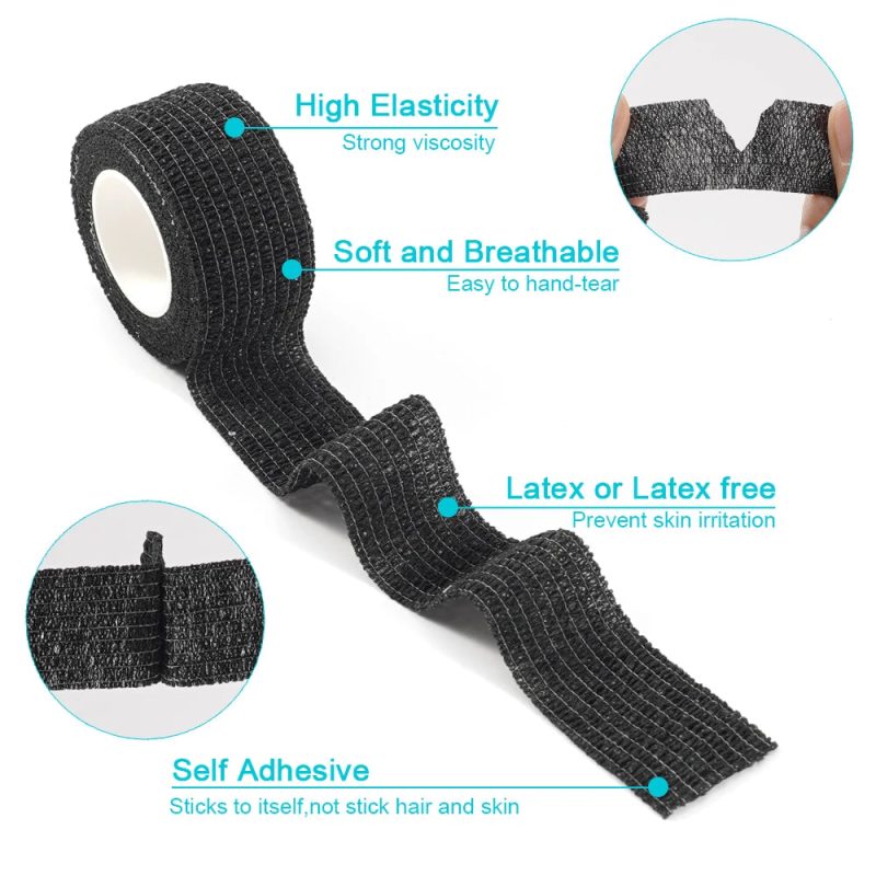 10 Rolls Athletic Wrap Tape – Self-Adhesive Elastic Bandage for Sports & Tattoo Care - Image 2