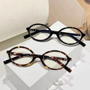 Oval Anti-Blue Light Blocking Glasses – Women's Clear Anti-Radiation Eyewear