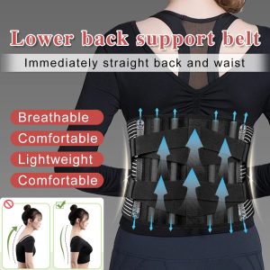 Lumbar Back Support Belt – Orthopedic Waist Trainer & Spine Protector