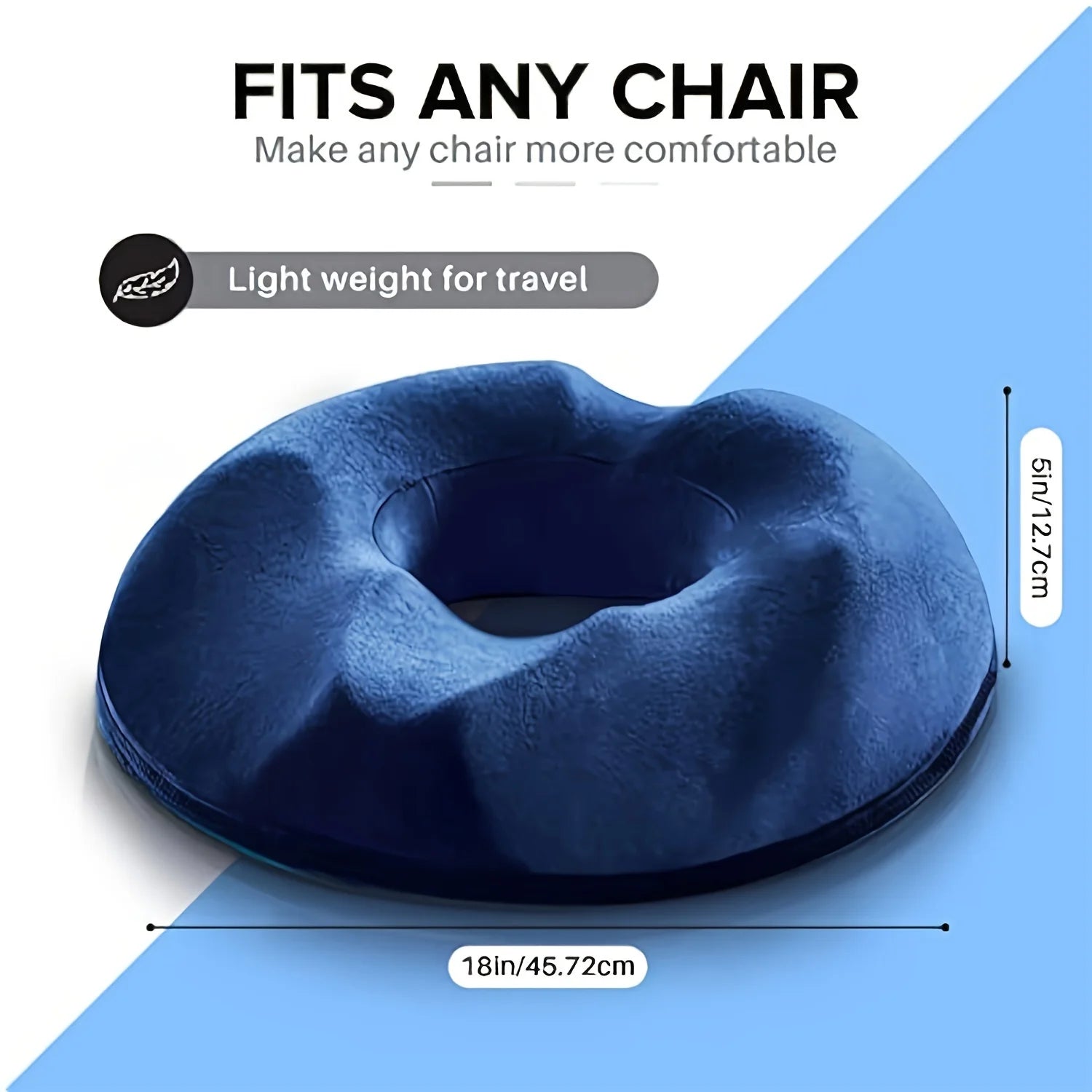 Orthopedic Donut Pillow – Memory Foam Coccyx & Hemorrhoid Seat Cushion - Image 5