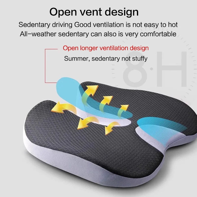 Orthopedic Memory Foam Prostate Cushion – Non-Slip Seat for Tailbone, Sciatica & Back Pain Relief - Image 3