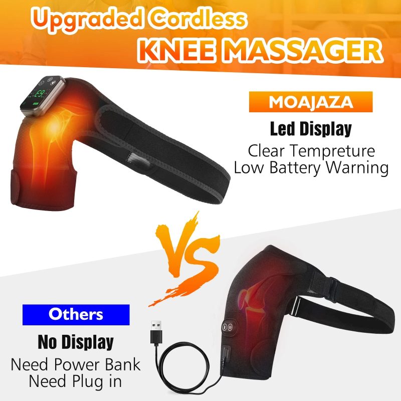 3-in-1 Heated Knee Massager – Wireless Massage Belt for Knee, Shoulder & Elbow - Image 3
