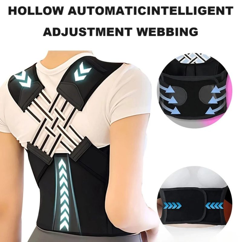 New Adult Posture Corrector Belt – Breathable Back Support Strap for Sitting Position Correction - Image 2