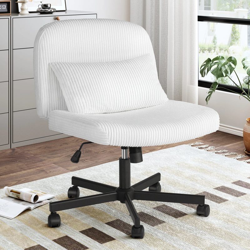 Cross-Leg Massage Office Chair – Mid-Back Adjustable Chair with Double-Layer Cushion - Image 5