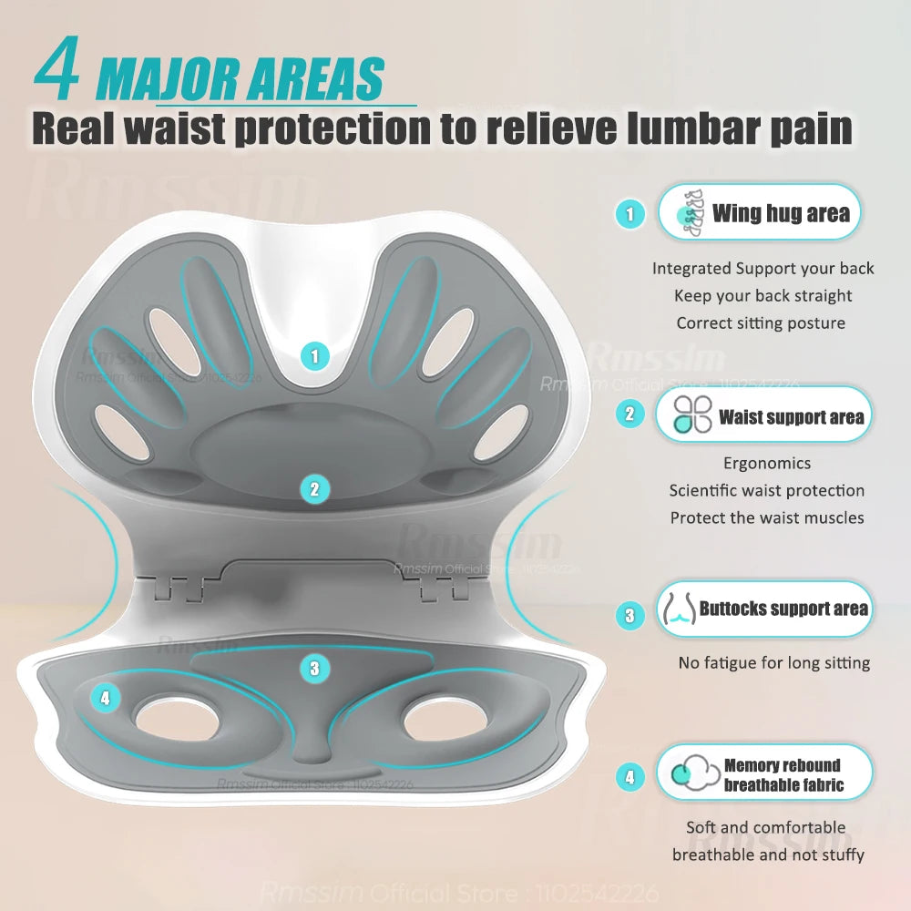 Ergonomic Back Support Cushion – Posture Corrector & Back Pain Relief - Image 2
