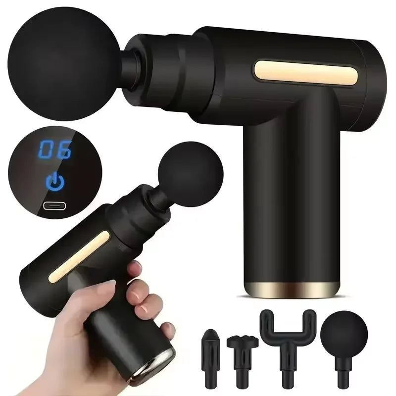 USB Mini Massage Gun – Portable Fascial Muscle Relaxation Device for Neck, Back & Full-Body Recovery - Image 3