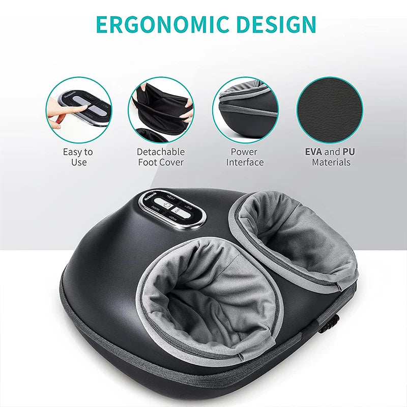 Nekteck Foot Massager – Electric Shiatsu Massage Machine with Heat & Air Compression - Image 4