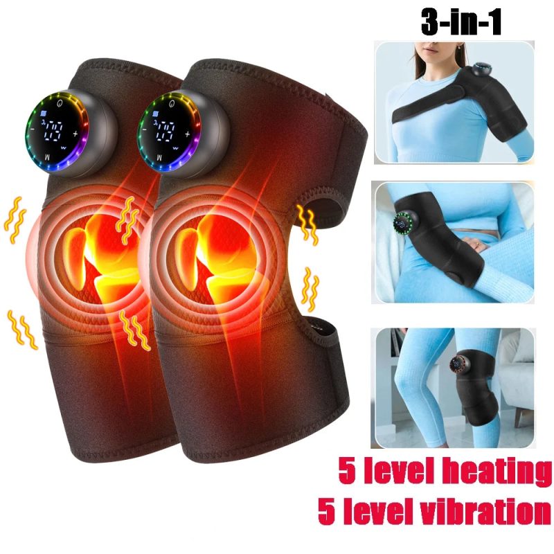 3-in-1 Heated Knee Massager – Wireless Massage Belt for Knee, Shoulder & Elbow - Image 10