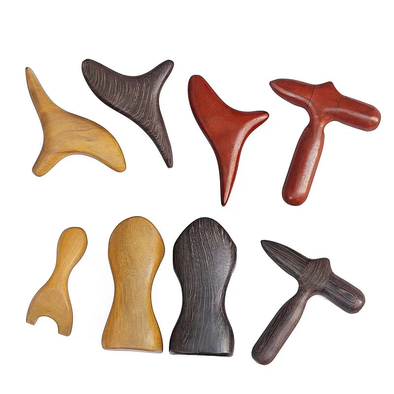 Wood Trigger Point Massage & Gua Sha Tools – Professional Lymphatic Drainage & Wood Therapy for Back, Leg, Hand & Face - Image 4