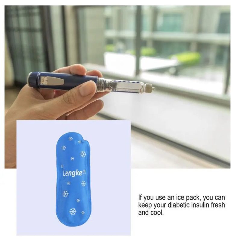 1/2/3pcs Portable Reusable Insulin Cooling Bag – Gel Ice Pack for Diabetes Medication & Pill Travel Storage - Image 2